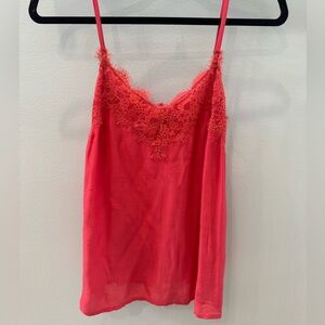 Abercrombie & Fitch Coral Lace Trim Top